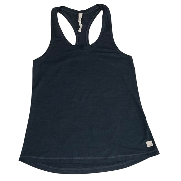 Vuori Lux Performance Racerback Tank Ink Heather Pelvic Love Graphic - Picture 9 of 13